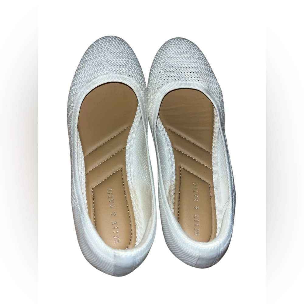Kelly & Katie White Knit Flats - Picture 2 of 7